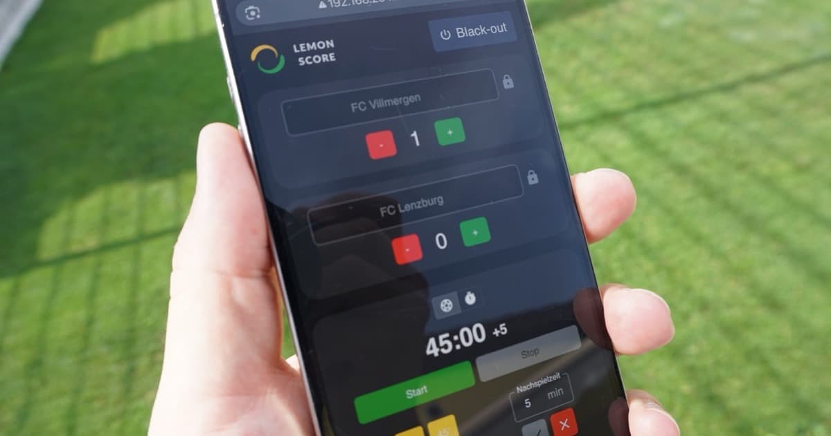 Scoreboard-Steuerung per Remote-Funktion