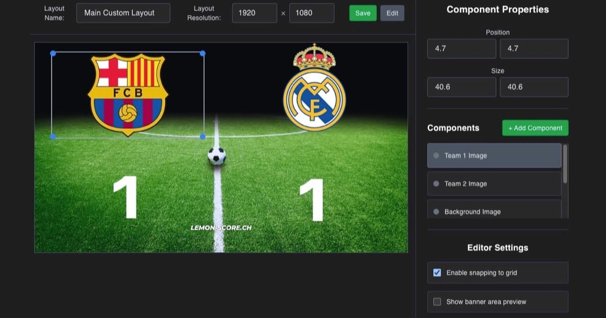 Pixel-perfekte Scoreboards per Layout-Editor