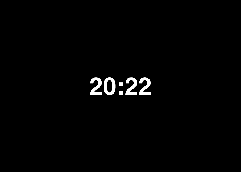 Time clock only