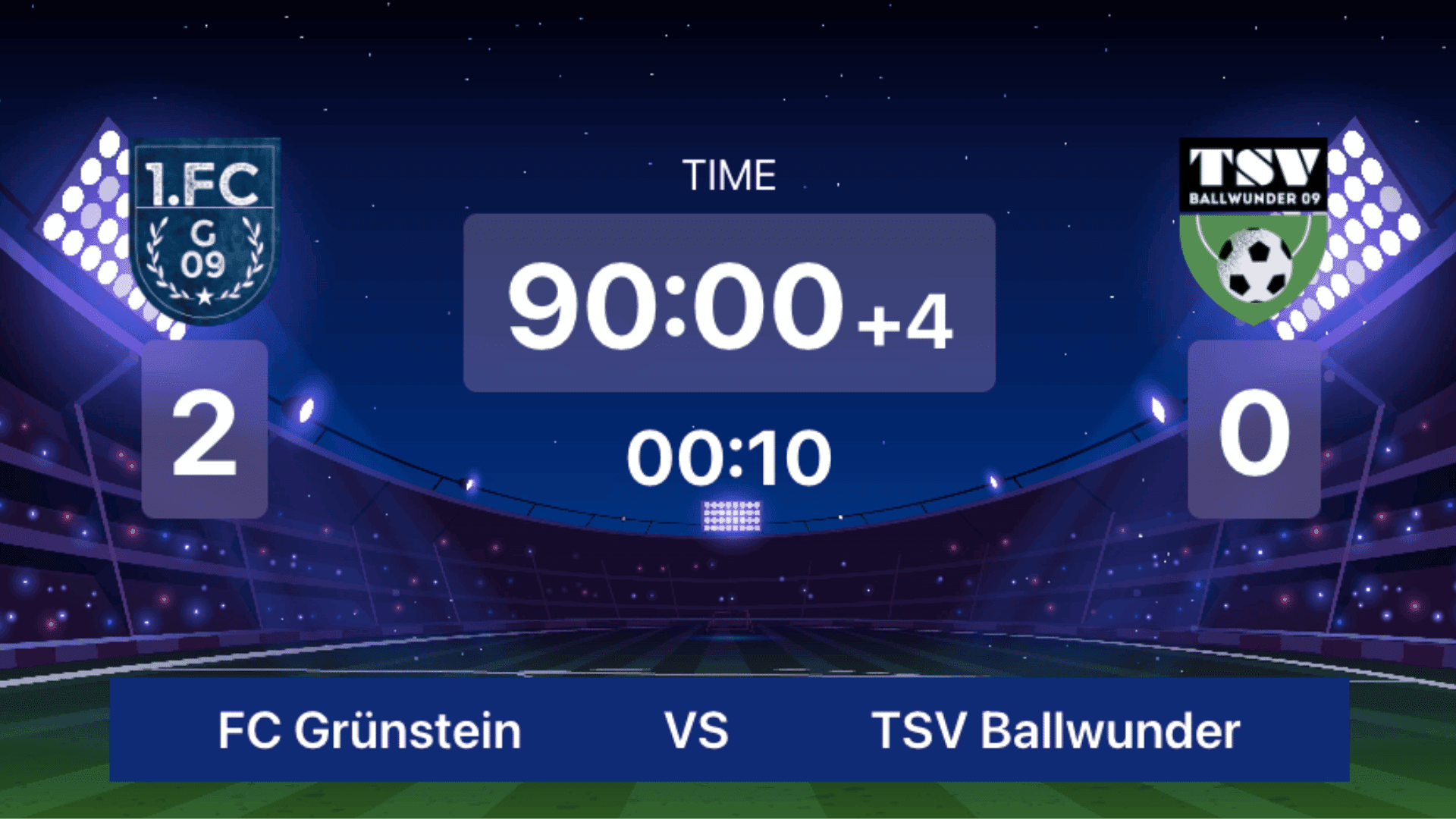 Spielstand visualisieren - LemonScore Feature