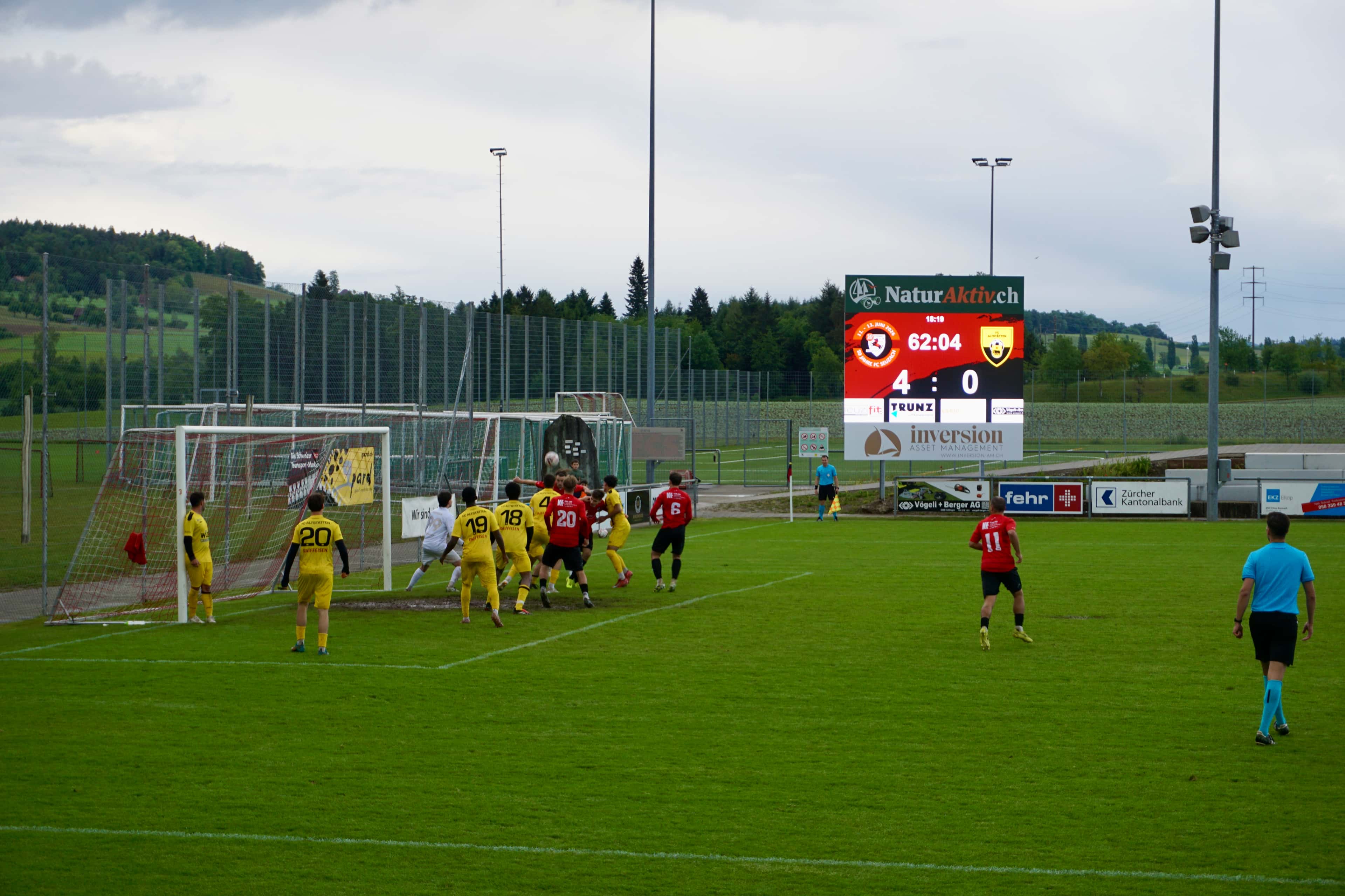 FC Seuzach LED-Scoreboard LED-Scoreboard mit LemonScore Software beim FC Seuzach